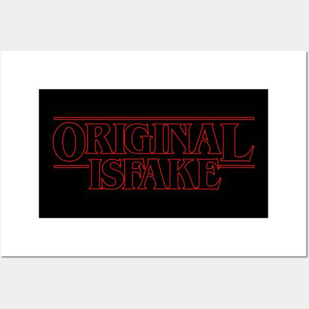 Stranger Things Logo Funny Parody Wall Art by Merchsides